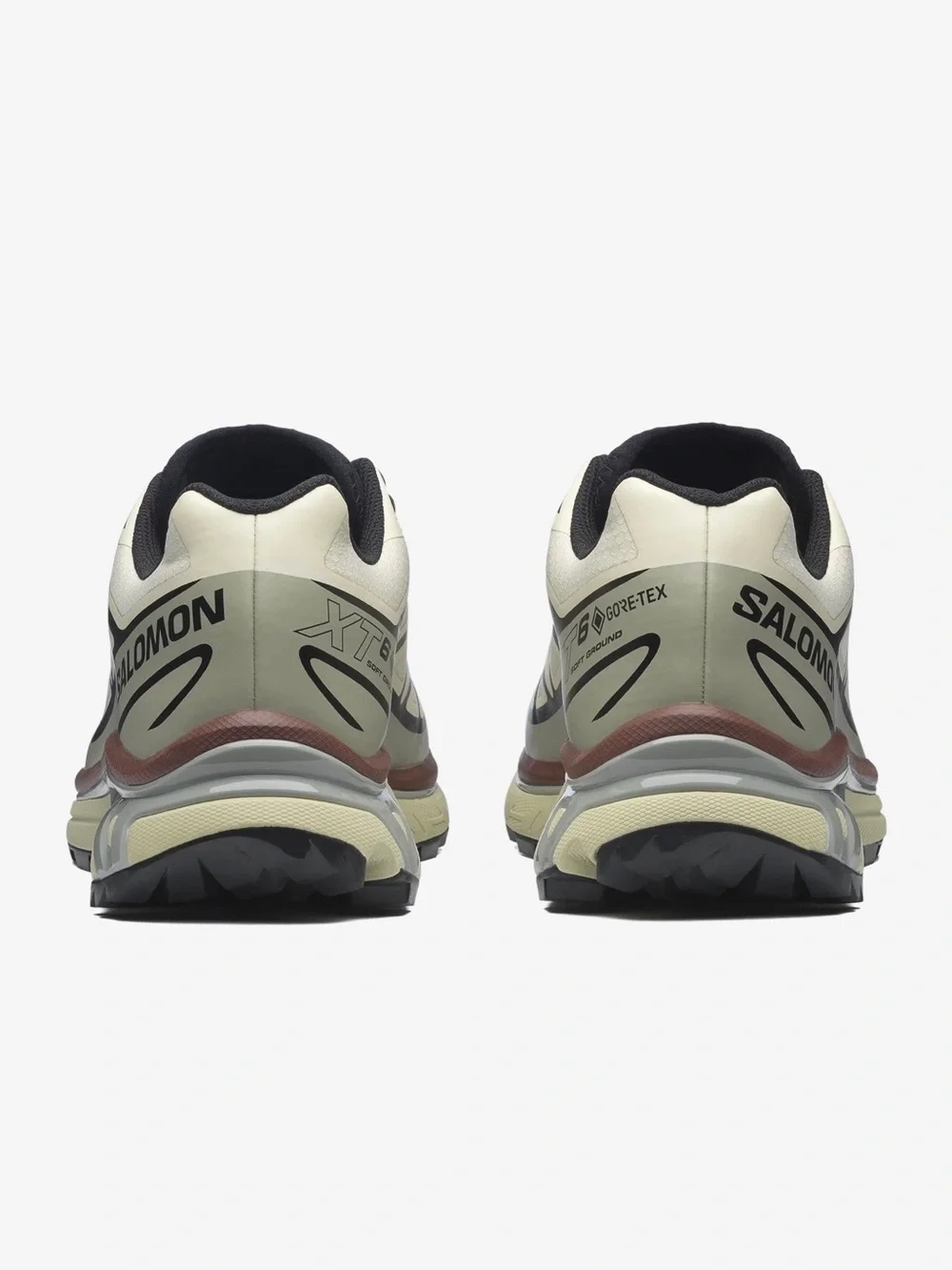 Salomon Aspargus Green / Tea / Bitter Chocolate XT-6 Gore-tex Unisex Sneakers - Picture 4 of 14